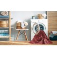 thumbnail image 2 of Ahgly Tapis de Zone Carré Orange Transitionnel Lavable en Machine, 4 Pieds Carré, 2 of 7