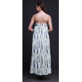 thumbnail image 2 of Bimba Robe Longue Maxi de Soirée pour Femmes en Rayonne Shibori Imprimée, Dos Nu, à Bretelles Spaghetti - Petit, 2 of 4