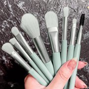 TopLLC Makeup Brushes 8pcs Mini Makeup Brush Set Powder Concealers Eye Shadows Blush Cosmetic Brushes With Storage Bag Small Size Portable For Home Office Travel Outdoor Makeup Brush