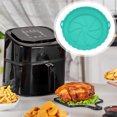 thumbnail image 1 of Air Fryer Silicone Baking Tray Circular Oil Drained Air Fryer Pad Microwave Oven Silicone Baking Tray, 1 of 4
