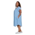 thumbnail image 4 of Iyla Women's Plus Flutter-Sleeve Nightgown, 4 of 6