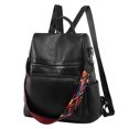 thumbnail image 1 of TIEVOSA Women's Korean Fashion Backpack Large Capacity Soft Leather Travel Backpack, 1 of 8