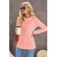 thumbnail image 3 of POGLIP Women's Pink Wash Fleece Pullover Sweatshirt, 3 of 6