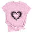 thumbnail image 1 of Meichang Chandails de la Saint-Valentin pour Femmes, T-Shirts Graphiques Mignons avec Cœur d'Amour, T-Shirts Décontractés à Manches Courtes, Hauts Tee à Col Rond, Coupe Ample, Chemisiers de la Saint-Valentin, 1 of 2