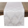 thumbnail image 1 of Saro Lifestyle DM888.W1554B Chemin de Table Damassé, Blanc, 1 of 1