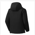 thumbnail image 3 of Dvkptbk Vestes à Capuche Veste pour Femme Manteau Chaud Imperméables Coupe-Vent Veste de Pluie à Capuche Coupe-Vent Extérieur Imperméable à Capuche Veste en Liquidation, 3 of 3