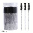 thumbnail image 1 of QJUHUNG 105pcs Disposable Mascara Wands & Eyebrow Spoolies - Crystal Eyelash Brushes with Colorful Handles  Nylon Bristles  ABS Plastic Rods  Perfect for Eyelash Extensions & Makeup Appli, 1 of 6