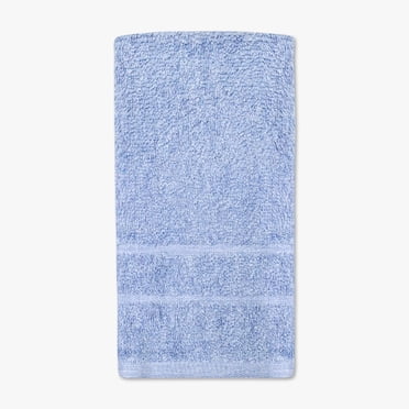 Mainstays Solid Hand Towel, 14" x 25", cotton/polyester blend, bleach-safe, Blue
