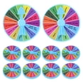 thumbnail image 1 of 10pcs Mini Tabletop Prize Wheel 15 Slots Spinning Prize Wheel Fortune Game Wheel Turntable Prizes Roulette Wheel for Carnival Party, 1 of 8