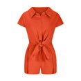 thumbnail image 4 of Birdeem Ensemble 2 Pcs Femme Mode Uni Cardigan Blouse à Manches Courtes + Pantalon Ample à Poches Ensembles Courts, 4 of 12