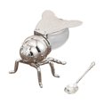 thumbnail image 3 of veasfak Bee Honey Jar Condiment Pot Container Sugar Bowl for Festive Home Kitchen Dinner Argent Tail, 3 of 9