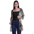 thumbnail image 2 of Moomaya Viscose Georgette Printed Short Shrug Long Sleeves Cardigans For Women, 2 of 5