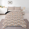 thumbnail image 1 of Erosebridal Modern Geometric Bedding Full Comforter Set, Chic Check Comforter Sets Full Size, Minimalism Minimalst Reversible Down Comforter, Breathable Bedroom Decor, 3pcs, 1 of 8