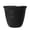 Back, variant on Mainstays Basic Bell Planter 20 inch Black, Classic Design with Attached Tray Durable Weather Resistant Matte Finish