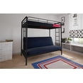 thumbnail image 1 of DHP Sammie Twin over Futon Metal Bunk Bed, 1 of 9