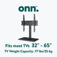thumbnail image 2 of Onn. 32 in.–65 in./81.28 cm–165.1 cm Swivel TV Base, ETL Listed, 2 of 12