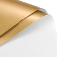 thumbnail image 1 of Unique Bargains Double Sided Color Flower Wrapping Paper White+Gold 22.8'x22.8' Waterproof 10 Pack, 1 of 5