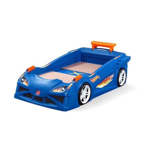 Lit d'auto de course Hot WheelsMC lit berceau à lit simple par Step2