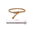 thumbnail image 3 of Unique Bargains Women's Adjustable Thin Braided Rope Faux Leather Belts, 3 of 5