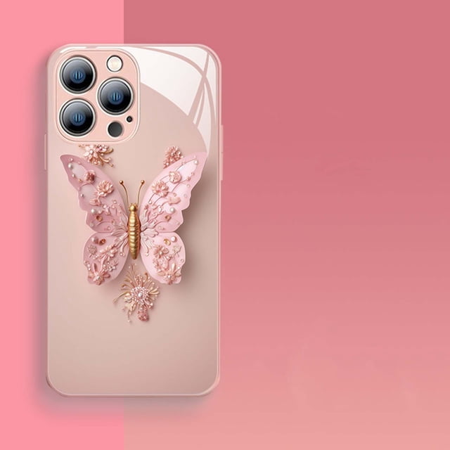 EGNMCR Phone Case Flat Pattern Glass Cover, Pattern Fashion Cute Soft TPU Shockproof Cover Phone Cover