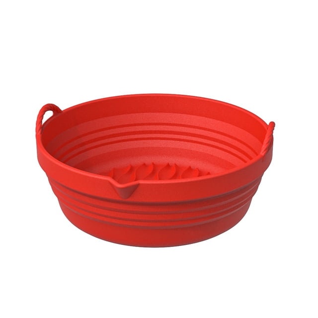 Pots en Silicone pour Friteuse à Air Chaud Doublure Réutilisable pour Friteuse à Air Résistants à la Chaleur Sûrs pour les Aliments