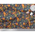thumbnail image 3 of Soimoi Cotton Cambric Fabric Leaves,Floral & Pumpkin Vegetable Printed Fabric 1 Yard 56 Inch Wide, 3 of 3