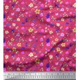 thumbnail image 1 of Soimoi Velvet Fabric Flower Watercolor Decor Fabric Printed Yard 58 Inch Wide, 1 of 3