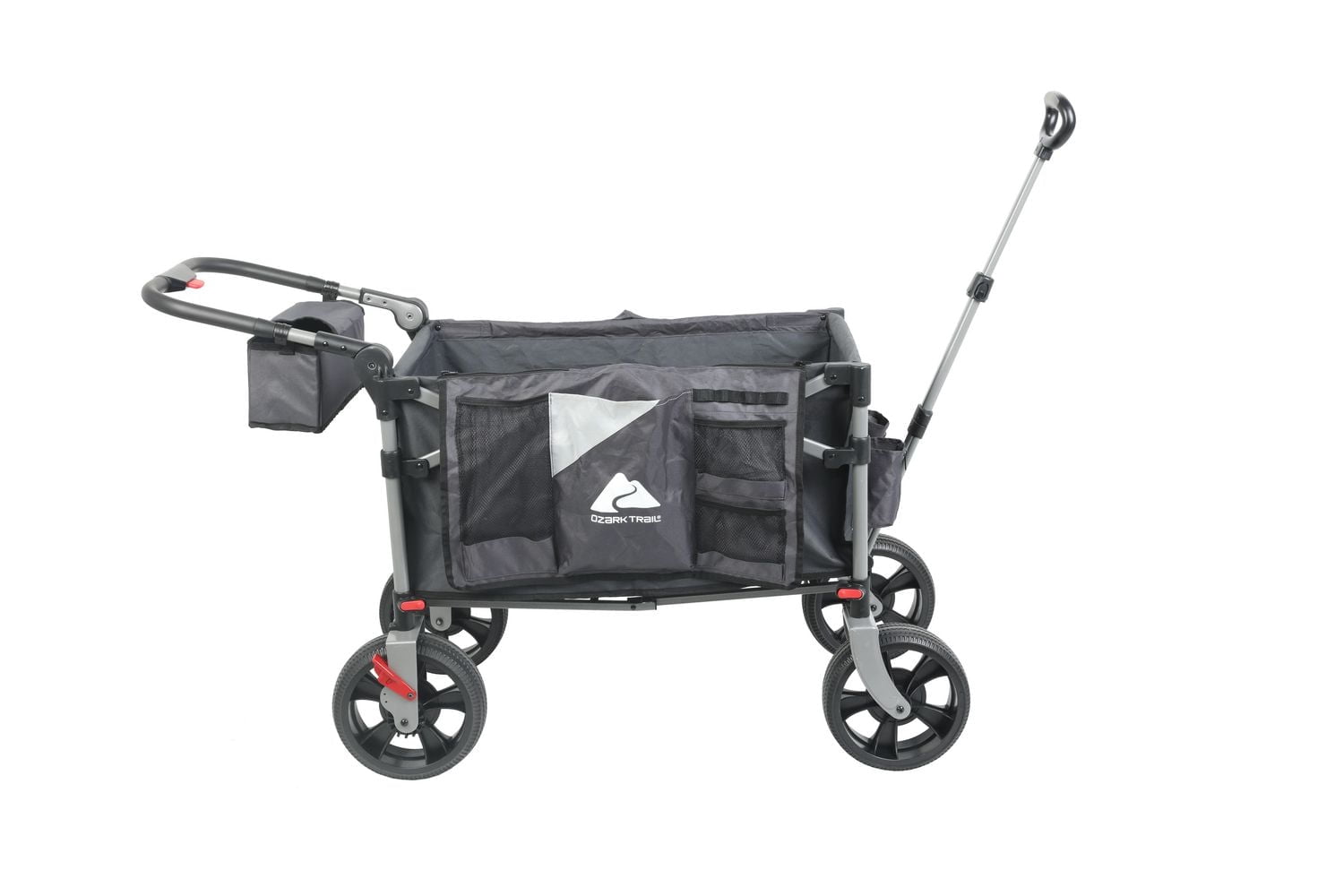 Ozark Trail All-Terrain Push Pull Wagon, Foldable, Black