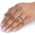 thumbnail image 4 of 3 1/2ct Black Diamond Black Gold Eternity Stackable Ring, 4 of 4