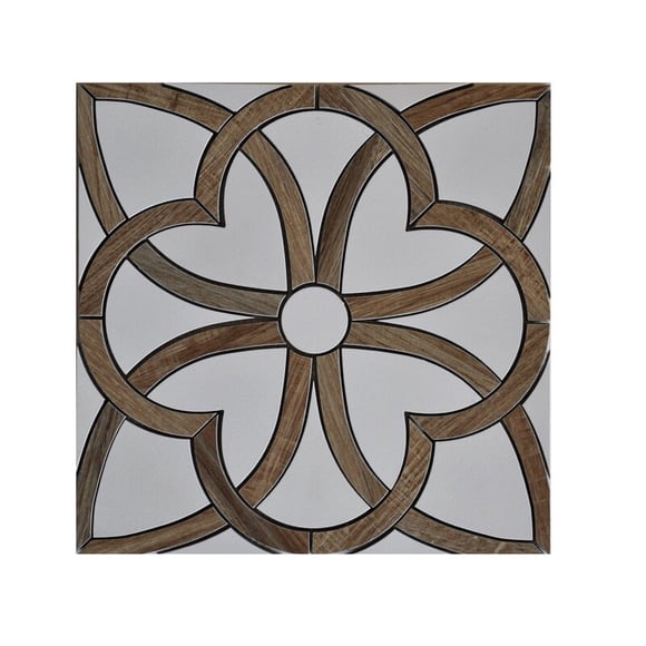Luxe Surface Dosseret de Cuisine Mural en Porcelaine Mosaïque Carreau 5 Pi2 Étui 12x12x3/8
