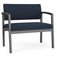thumbnail image 1 of Lenox Steel Reception Waiting Room Bariatric Chair / Charcoal Steel / Blue, 1 of 5