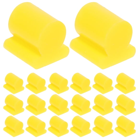 Miangastore Yellow Silicone Instrument Bumper for Erhu Simple and Durable with 20pcs Practical Buffering Stops