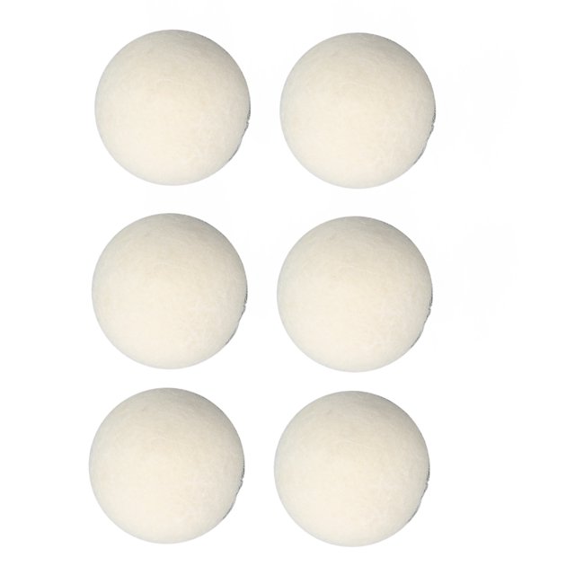 Wool Drying Balls, 6 Pcs High Density Adsorb Impurities Reduce Static Electricity Laundry Wool Balls Household Portable Reusable Skin Friendly Wool Drying Balls