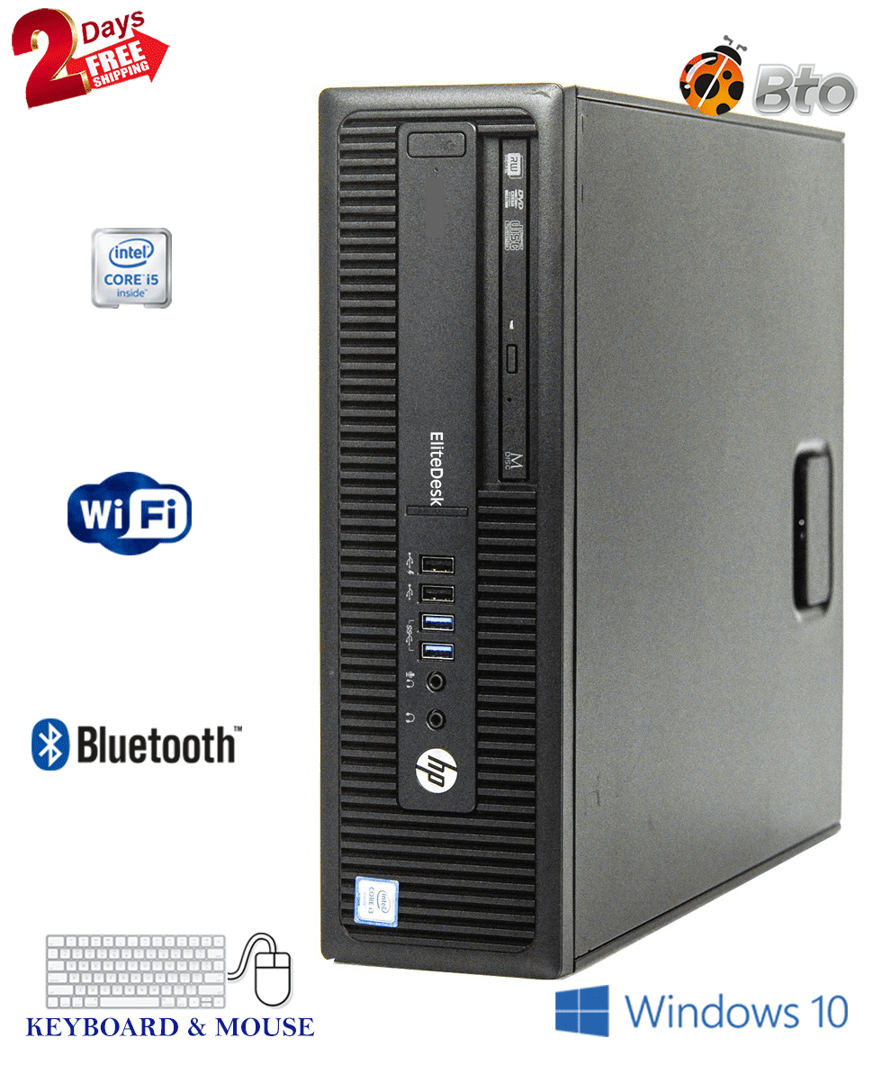 HP 800 G1 Desktop SFF Computer PC Intel Core i7-4th Processor 16GB Ram 120GB SSD 2TB HDD Bto KB & Mouse Wifi Adapter Bluetooth Windows 10 Pro Renewed
