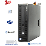 HP 800 G1 Desktop SFF Computer PC Intel Core i7-4th Processor 16GB Ram 120GB SSD 2TB HDD Bto KB & Mouse Wifi Adapter Bluetooth Windows 10 Pro Renewed