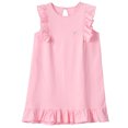 thumbnail image 3 of RXIRUCGD 2025 Vêtements d'Été pour Enfants Robe d'Été Unie Fine avec Volants Sans Manches Col Rond pour Enfants, 3 of 8