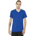 thumbnail image 2 of Bella Canvas Mens Jersey V-Neck Tee, M, Maroon, 2 of 7