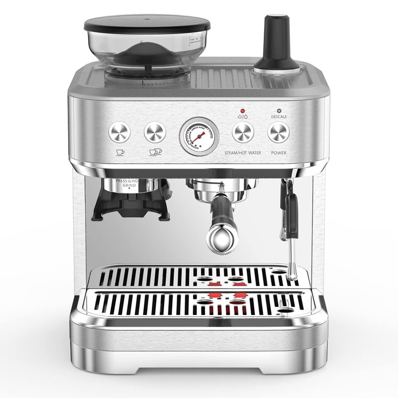 Silver Plating Bean Grinding Espresso Machine Stainless Steel Machine, Bean To Cup Coffee Machine With Milk Coffee Maker, Coffee Machines, Espresso Machine