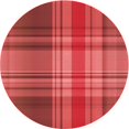 thumbnail image 1 of Ahgly Company Tapis Rond Lavable en Machine Intérieur Transitionnel Orange, 3 Pieds Rond, 1 of 7