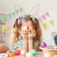 thumbnail image 1 of Rabbits Ear Headband Decoration Amusement Headband Rabbits Ear Easter Decoration Rabbits Ear Simulation Flower Hair Hoop Headband Decoration, 1 of 6