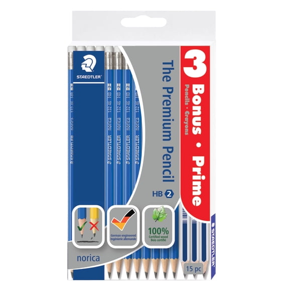 Staedtler Norica + 3 crayons graphite Rally en bonus