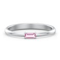 thumbnail image 1 of East-West Stackable Baguette Ring in 10K White Gold, 1 of 3