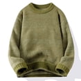 thumbnail image 1 of Pisexur Chandails Homme Doux et Confortable Chandails d'Automne Chandail Décontracté pour Homme à Blocs de Couleur Manches Longues Col Rond Vert Armée,m, 1 of 4