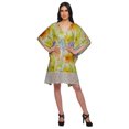thumbnail image 2 of Moomaya Cutwork Lace Beach Kaftan For Women Printed Bikini Caftan Plus Size, 2 of 4