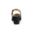 thumbnail image 3 of BLISSFUL STEP Women's Pointy Toe Block Heel Dress Mules Pumps Black 7, 3 of 8