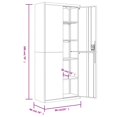 thumbnail image 4 of vidaXL File Cabinet White 90x40x200 cm Steel, 4 of 5