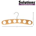 thumbnail image 2 of Solutions Your Organized Living Storage 6 Holes Wood Scarf Hanger Natural-Scarf Storage-Ring Hole Slots for Space Saving-Multipurpose Rack Organizer-Display Wood Hanger-pack of 1, 2 of 3