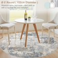 thumbnail image 3 of x Area Rug Living Room Rugs Washable Neutral Modern Abstract Soft Thin Large Rug Indoor Floor No Slip Rug Carpet for Bedroom Under Dining Table Home Office Decor Grey, 3 of 9