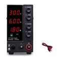 thumbnail image 1 of Adjustable DC Power Supply 30V 10A 60V 5A Lab Bench Power Source Stabilized Power Supply Voltage Regulator Switch ,Easy to Use, 1 of 7