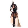 thumbnail image 2 of Costume de Sorcière Orange & Noir pour Femmes Hallow's Eve, 2 of 3